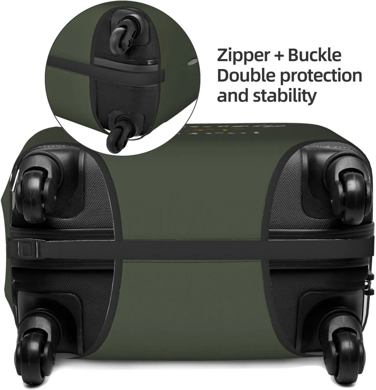 Definitely Not Yours Travel Luggage Cover Fits 18-32 Inch Luggage, Elastic Suitcase Cover Protector with Concealed Zipper for Wheeled Suitcase Tsa Approved