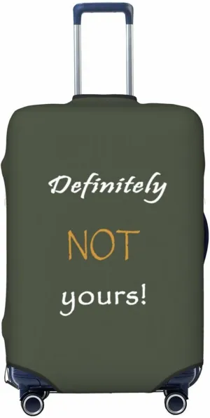 Definitely Not Yours Travel Luggage Cover Fits 18-32 Inch Luggage, Elastic Suitcase Cover Protector with Concealed Zipper for Wheeled Suitcase Tsa Approved
