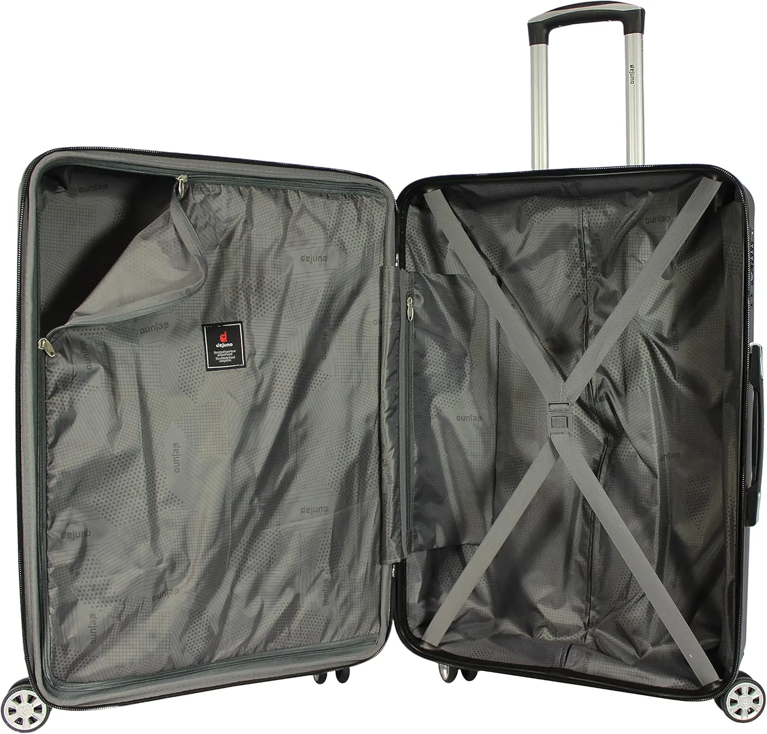 Dejuno Tutin Hardside Spinner Luggage TSA Lock, Olive, 3-Piece Set
