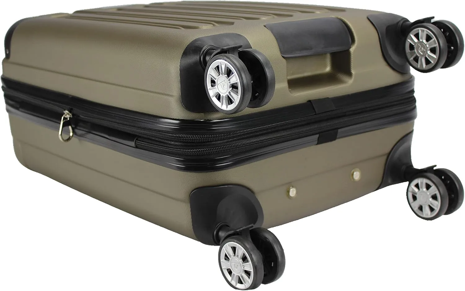 Dejuno Tutin Hardside Spinner Luggage TSA Lock, Olive, 3-Piece Set
