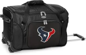 Denco 22-inch Wheeled Duffel Bag, Black, Large