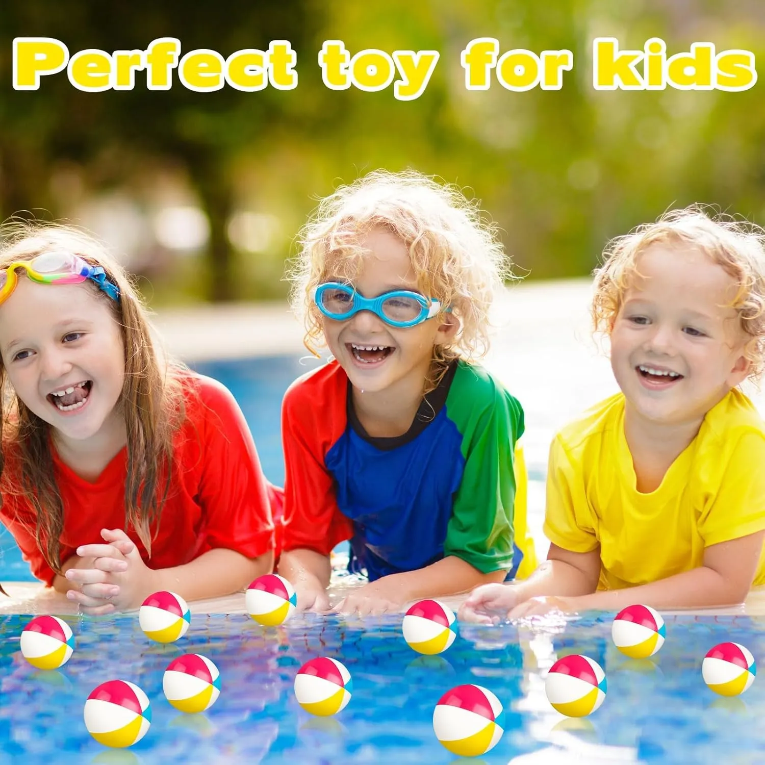 Denylo pro 24 Sets End of School Year Gifts Mini Beach Stress Pink Balls Graduation Bulk Gifts with School Summer Cards Mini Stapler Plastic Bags for Graduation Party Favors Summer Water Games