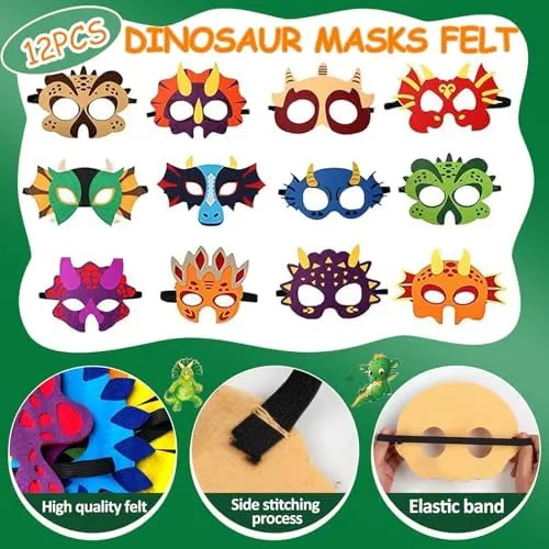Dinosaur Party Favors For 12 Kids, Dinosaur Birthday Party Supplies, Dinosaur Goodie Bags for Boys Girls Birthday, Dinosaur Gifts Bags Fillers Pinata Stuffers, Dinosaur Themed Party Toys