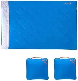 Double Sleeping Bag for 2 People, Waterproof, Lightweight, Portable, for Camping, Hiking, Backpacking, with 2 Pillows