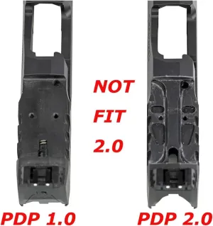 DPP Titanium Optic Mount/Adapter Plate Compatible with Walther PDP 1.0 Holosun 407K/507K/EPS Carry