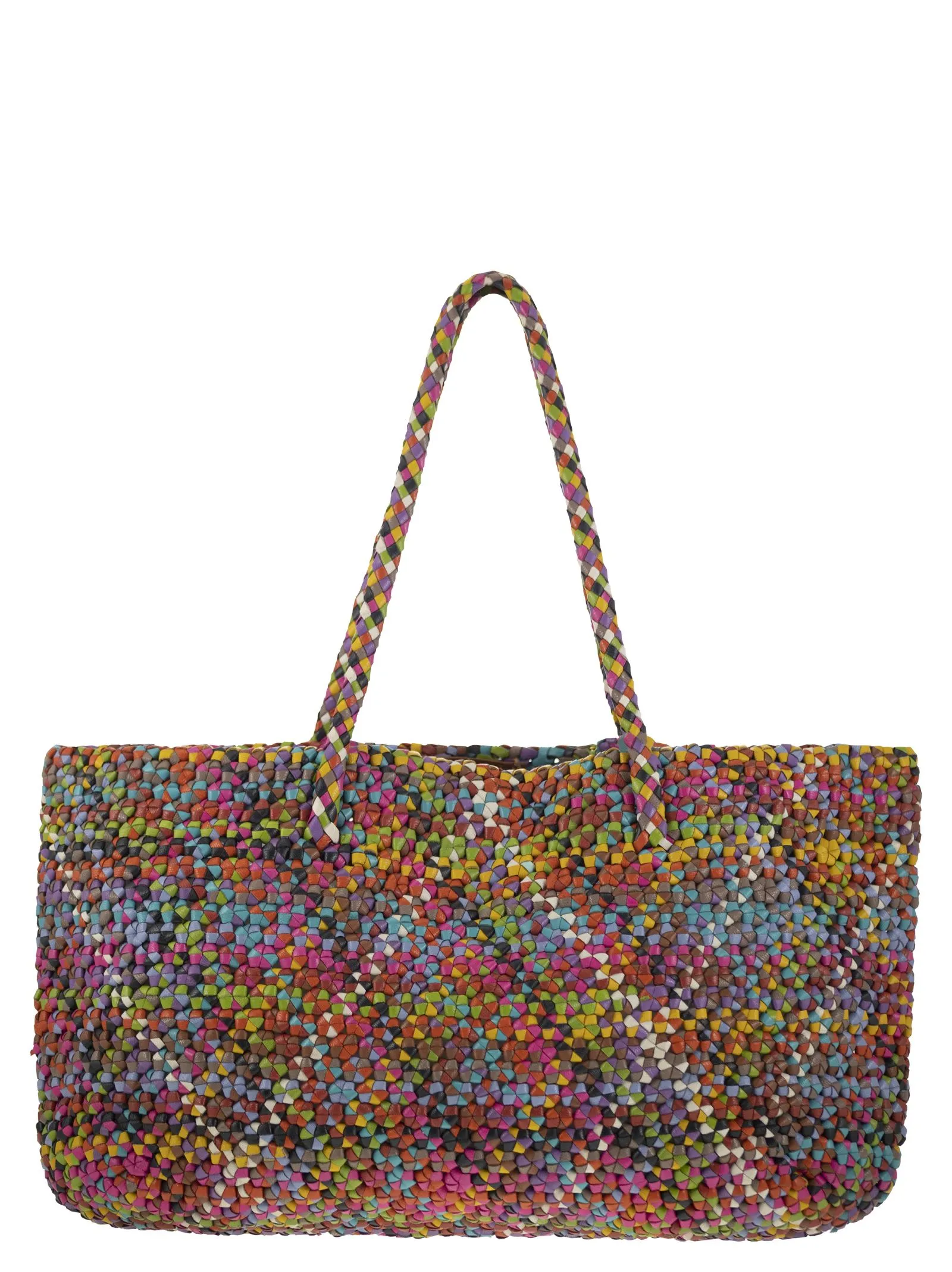 Dragon Octo Woven Leather Bag
