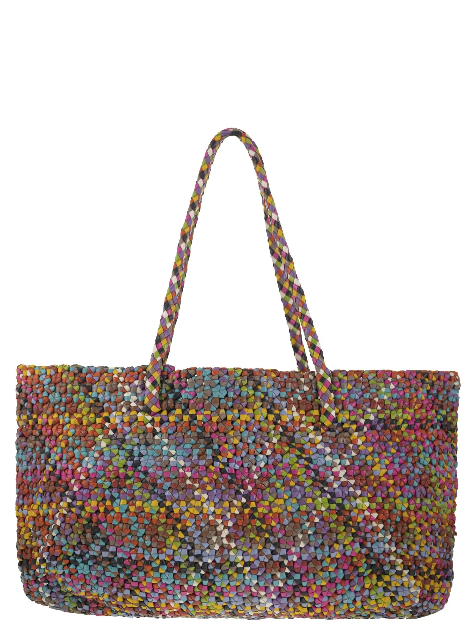 Dragon Octo Woven Leather Bag