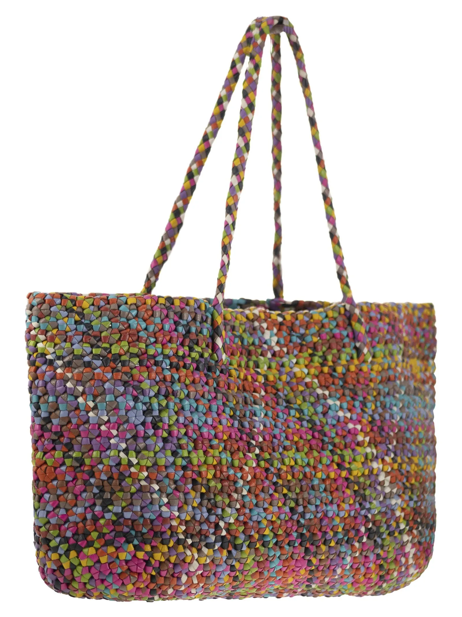 Dragon Octo Woven Leather Bag