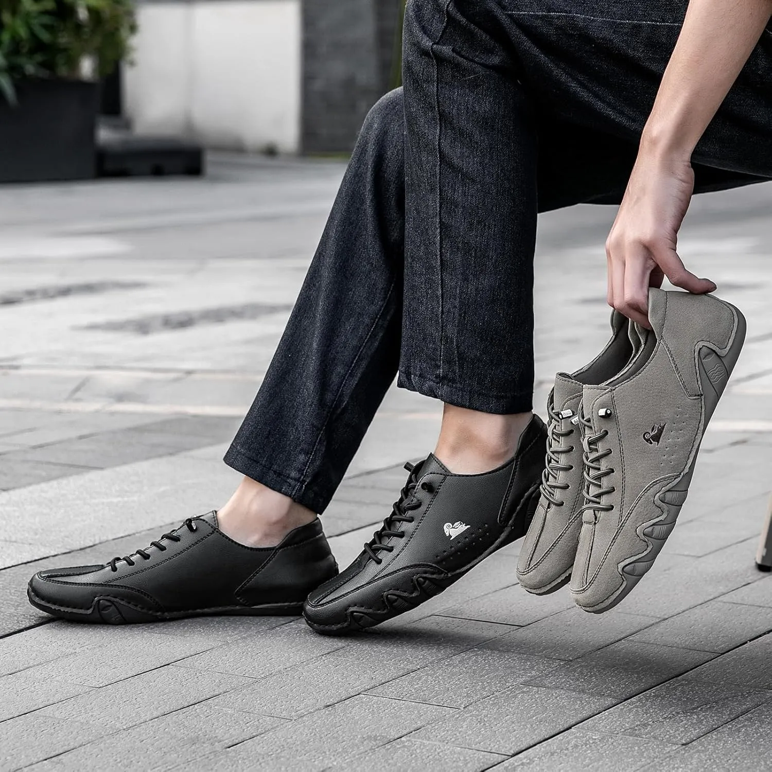 Driving Shoes for Men Beck Shoes Mens Shoes Casual Slip Ons Mens Fashion Shoes Comfort Handmade Chukka Dress Walking Shoes