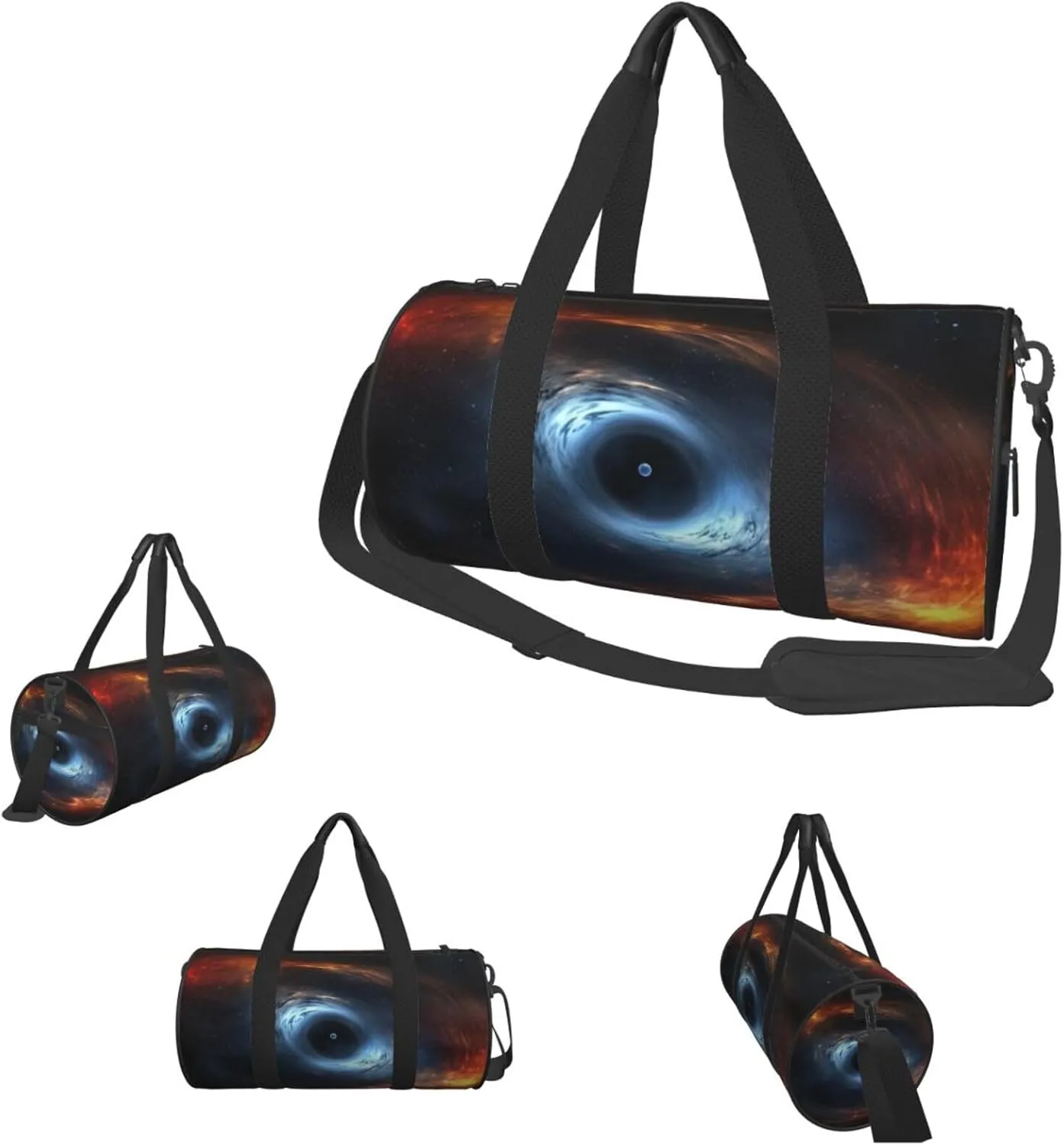 Duffle Bags Black hole swallows neutron star Gym Bag for Men Women Waterproof Travel Duffle Bags Convertible Carry on Garment Bag for Travel Sports