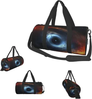 Duffle Bags Black hole swallows neutron star Gym Bag for Men Women Waterproof Travel Duffle Bags Convertible Carry on Garment Bag for Travel Sports