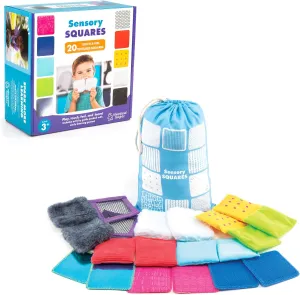 Educational Insights Sensory Squares - Sensory Toys for Toddlers, Textured Bean Bags for Classroom, Toddler Classroom Must Haves, Preschool and Kindergarten Learning Materials for Kids Ages 
