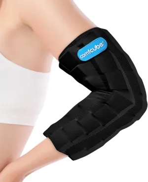 Elbow Ice Pack for Tendonitis & Tennis Elbow, 2 Hours Long Lasting Cold Compression Ice Pack Wrap Sleeve Pain Relief for Arthritis, Injuries, Swelling, Golfers Arm(Black)