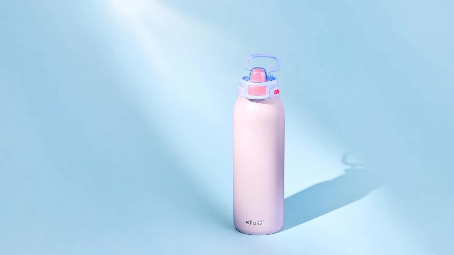 Ello Pop & Fill Stainless Steel Water Bottle with Quick Fill Technology, Double Walled Vacuum Insulated Metal, Leak Proof Locking Lid, Sip & Chug, BPA Free, Holiday Gift for Him Her, 22oz, 32oz, 40oz