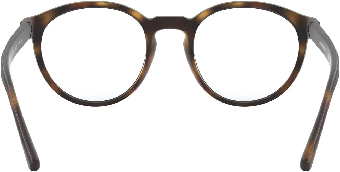 Emporio Armani Men's Ea4152 Prescription Eyewear Frames with Two Interchangeable Sun Clip-ons Round