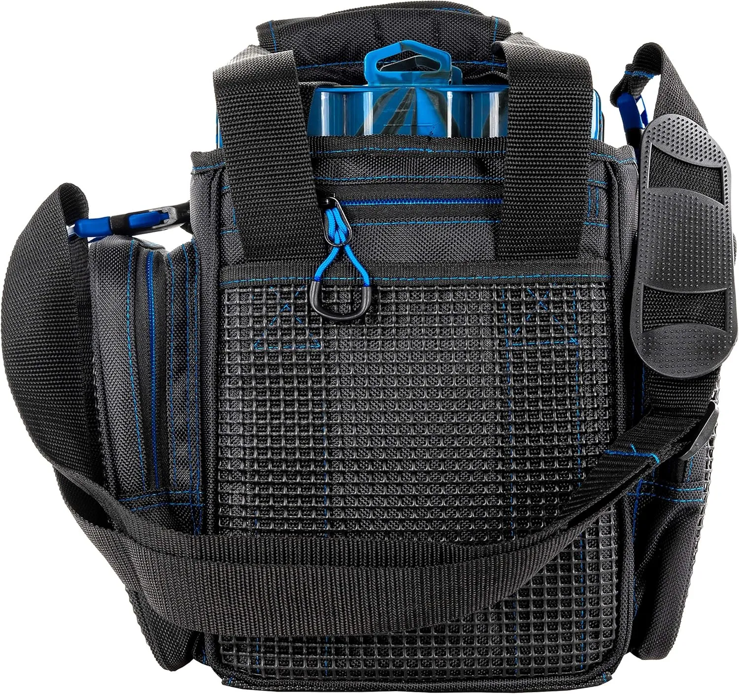 Evolution Outdoor Drift Series Topless Vertical Tackle Bag – Outdoor Rucksack w/ 5 Fishing Tackle Trays, Padded Handle and Shoulder Strap, Plier Holster, Tackle Carrying Case
