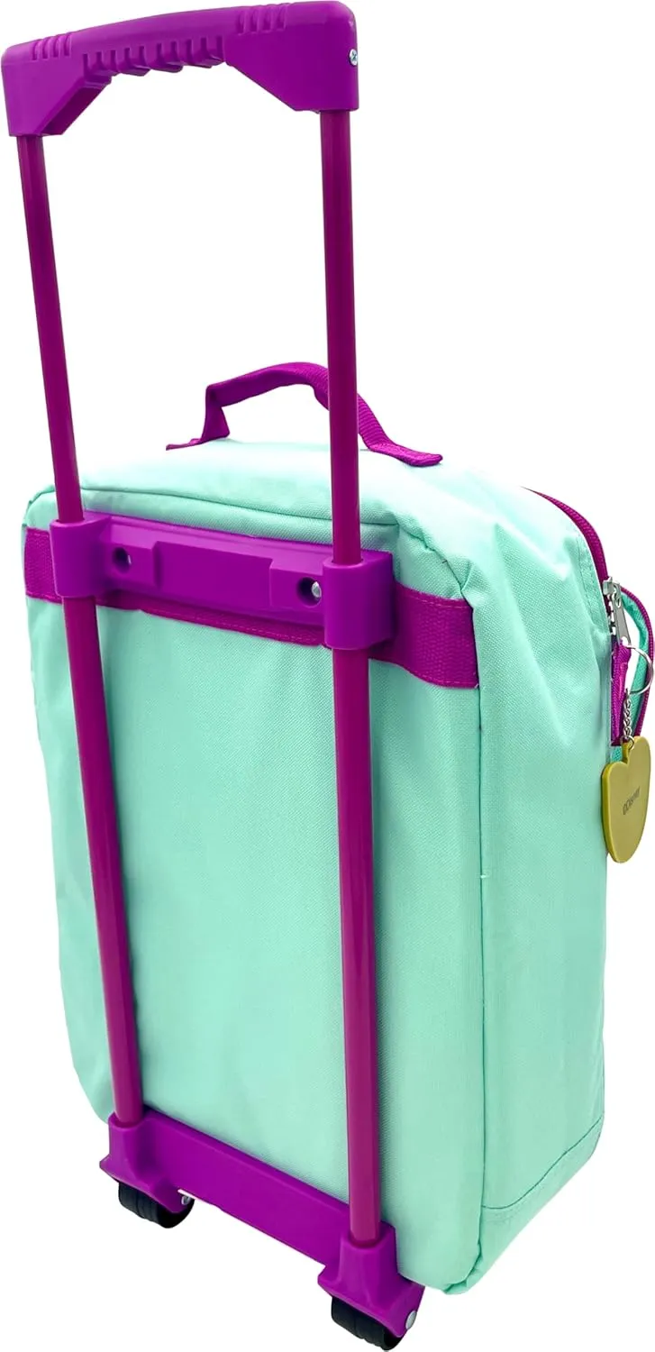 Fast Forward Kid's License 16" Soft Side Wheeled Pilot Case- Rolling Luggage (Little Mermaid)