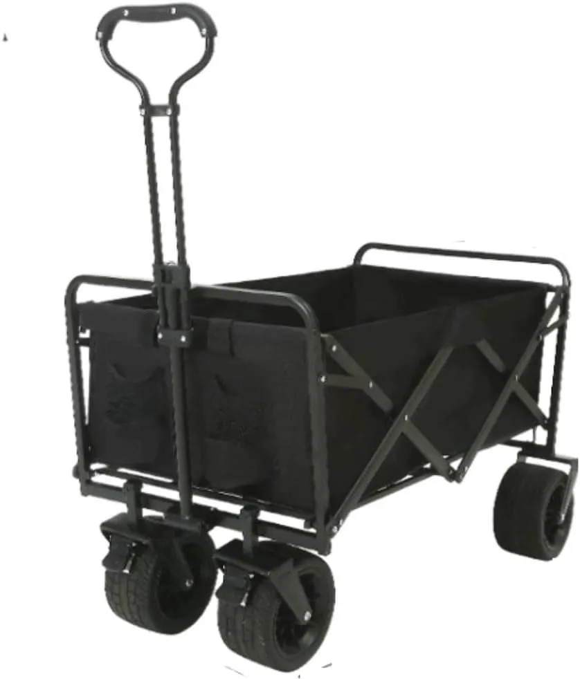 Festival Trolley Camping Trolley Garden Trolley Outdoor Folding Utility Wagon 4 Wheeled Folding Camping Cart Utility Garden