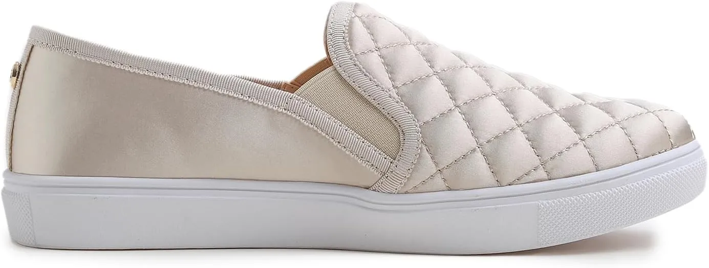 FEVERSOLE Women's Casual Slip On Sneaker Comfort Quilted Loafer Flats
