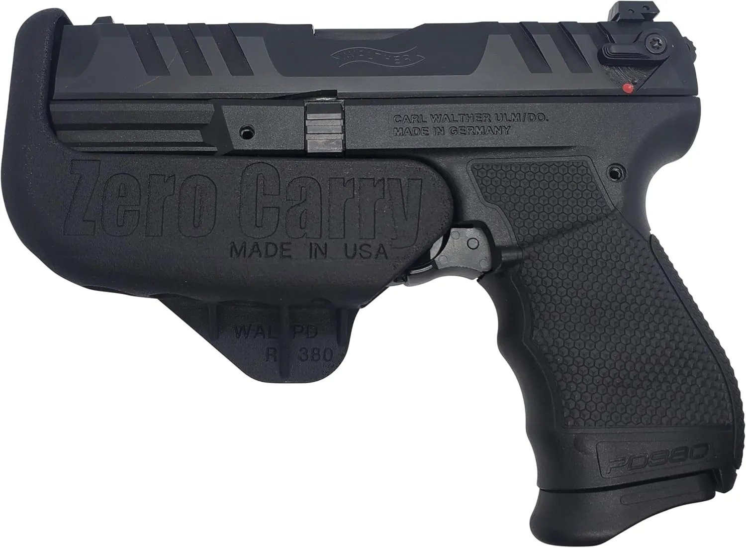 Fits Walther PD380 Zero Carry Elite IWB Holster 4 Concealed Carry. Invisible, Comfortable, & Secure. Built in Retention & Trigger Guard. Lightweight & no Added Bulk