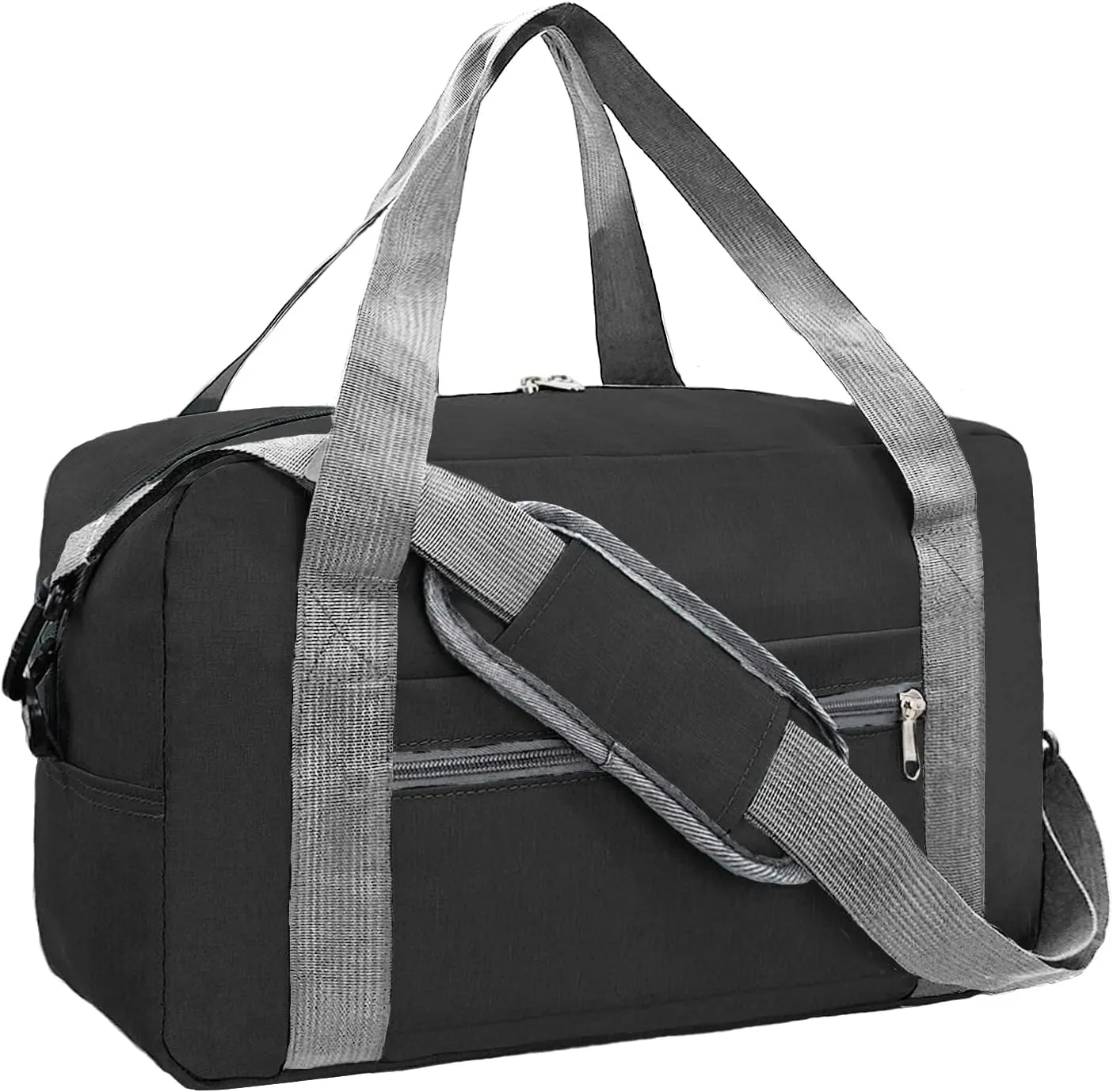 For Spirit Airlines Personal Item Bag 16x10x8 in Underseat Carry-on Luggage foldable Travel Duffle Bag for Airplanes(20L, Black)
