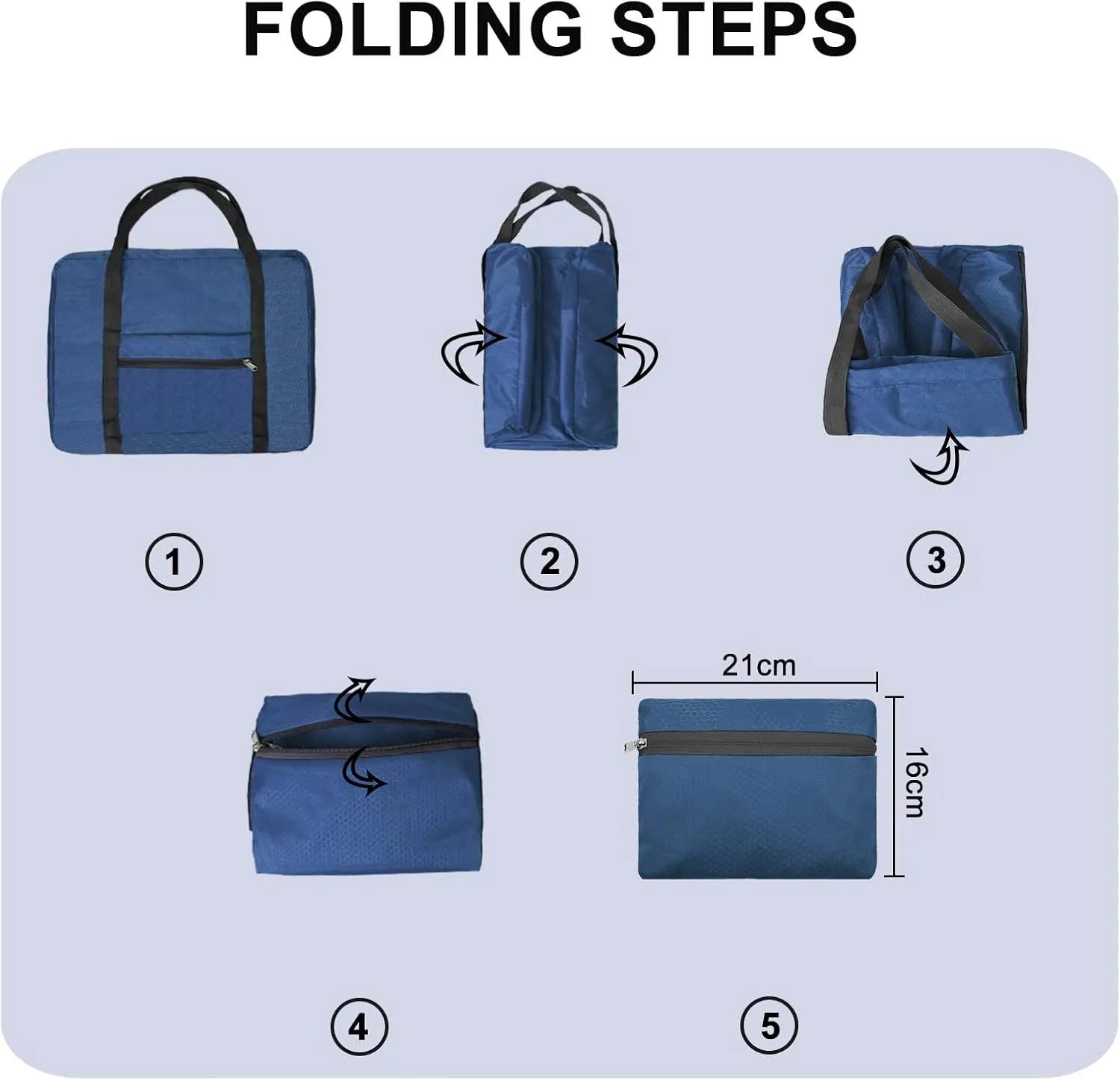 For Spirit Airlines Personal Item Bag 18x14x8 Foldable Carry on Bags for Airplanes Travel Duffel Bags for Women and Men
