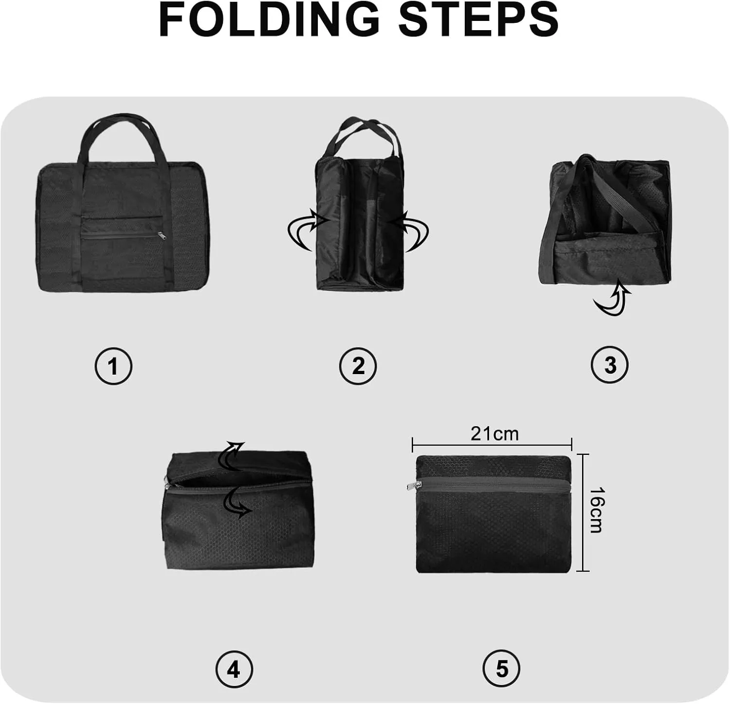 For Spirit Airlines Personal Item Bag 18x14x8 Foldable Carry on Bags for Airplanes Travel Duffel Bags for Women and Men