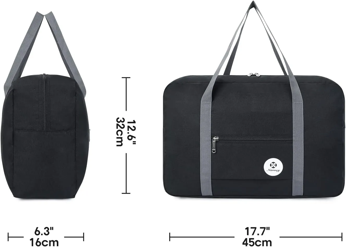 For Spirit Airlines Personal Item Bag 18x14x8 Foldable Travel Duffel Bag Tote Carry on Luggage Duffle Overnight for Women and Men