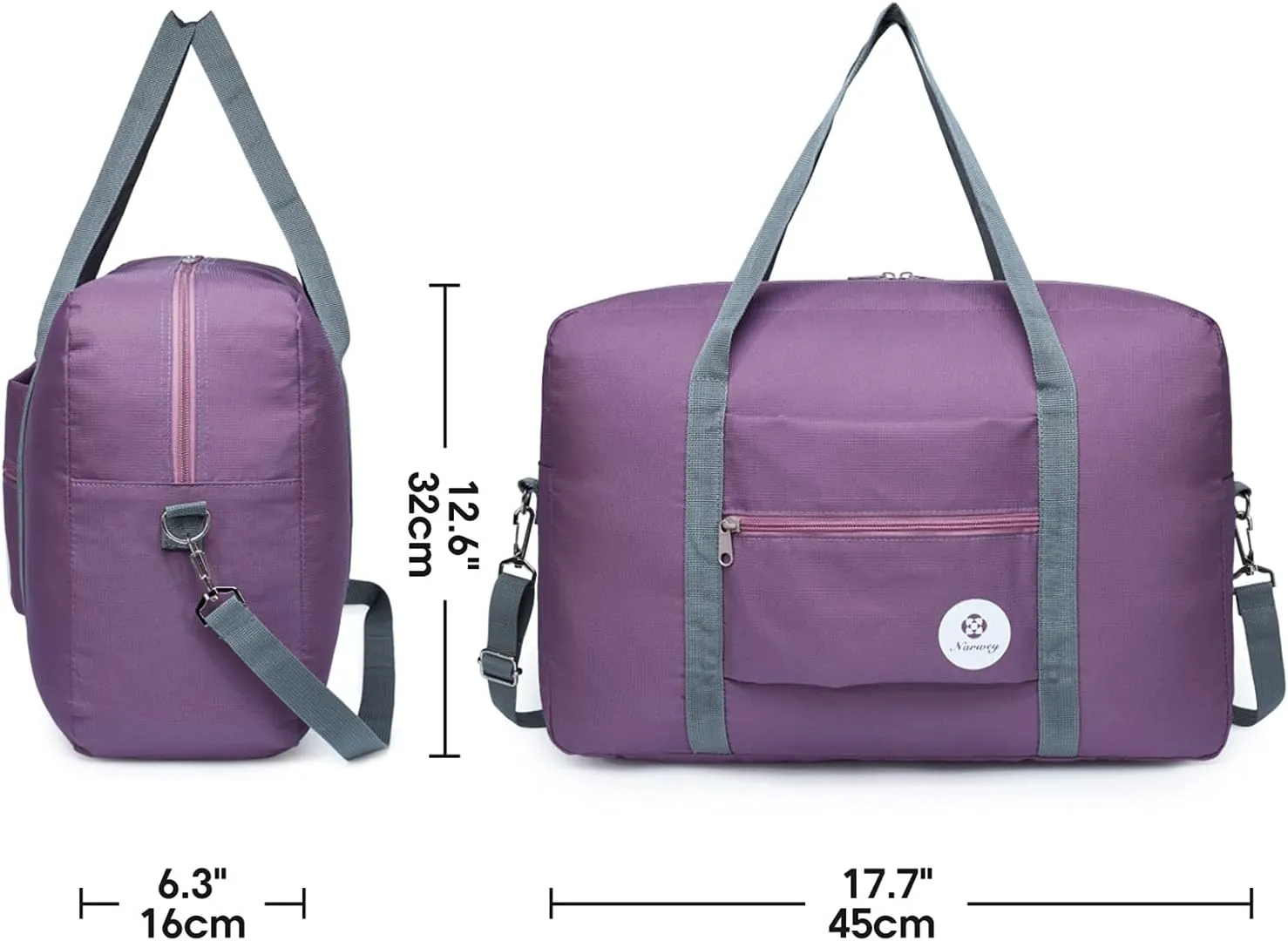 For Spirit Airlines Personal Item Bag 18x14x8 Foldable Travel Duffel Bag Tote Carry on Luggage Duffle Overnight for Women and Men