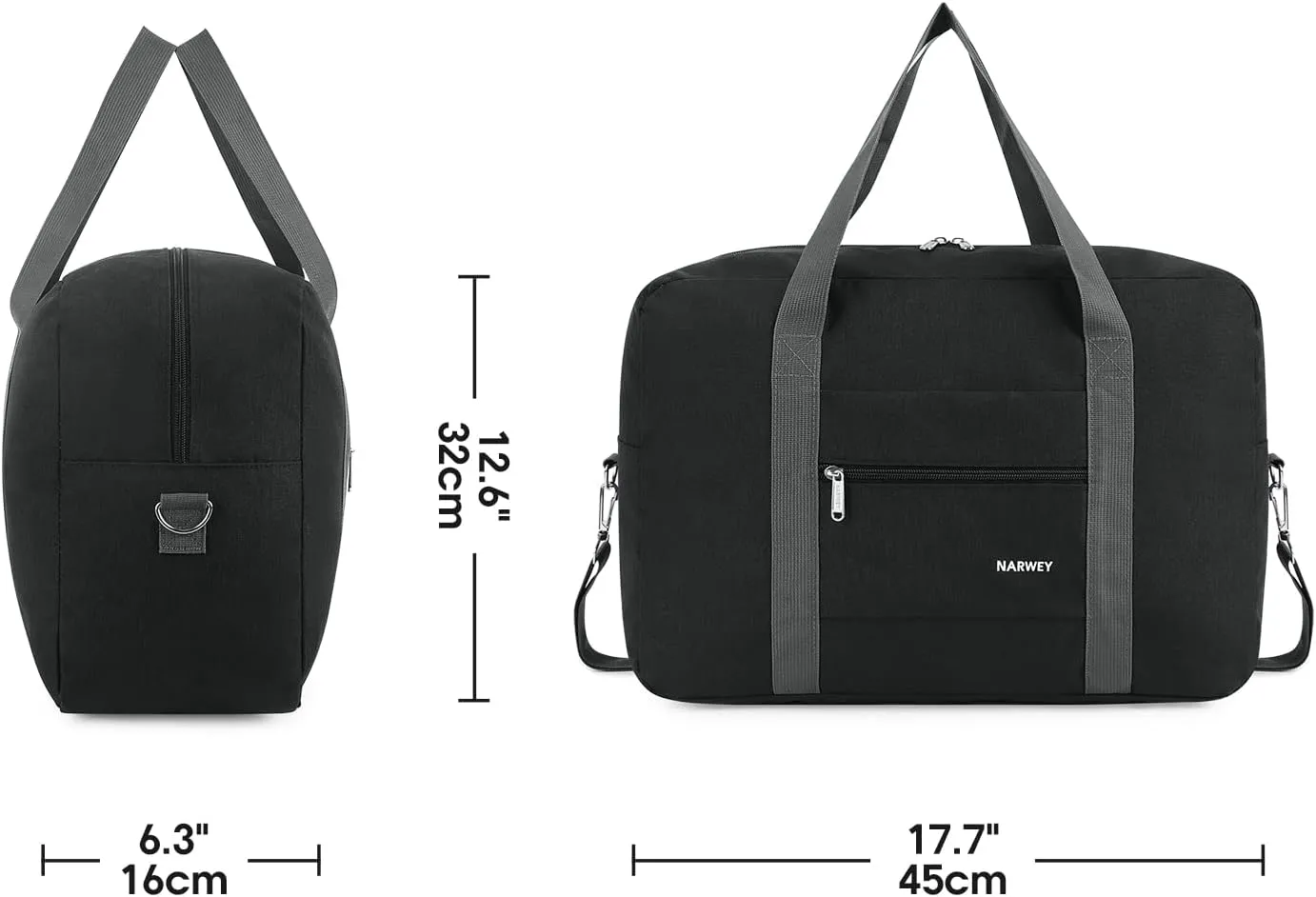 For Spirit Airlines Personal Item Bag 18x14x8 Foldable Travel Duffel Bag Tote Carry on Luggage Duffle Overnight for Women and Men
