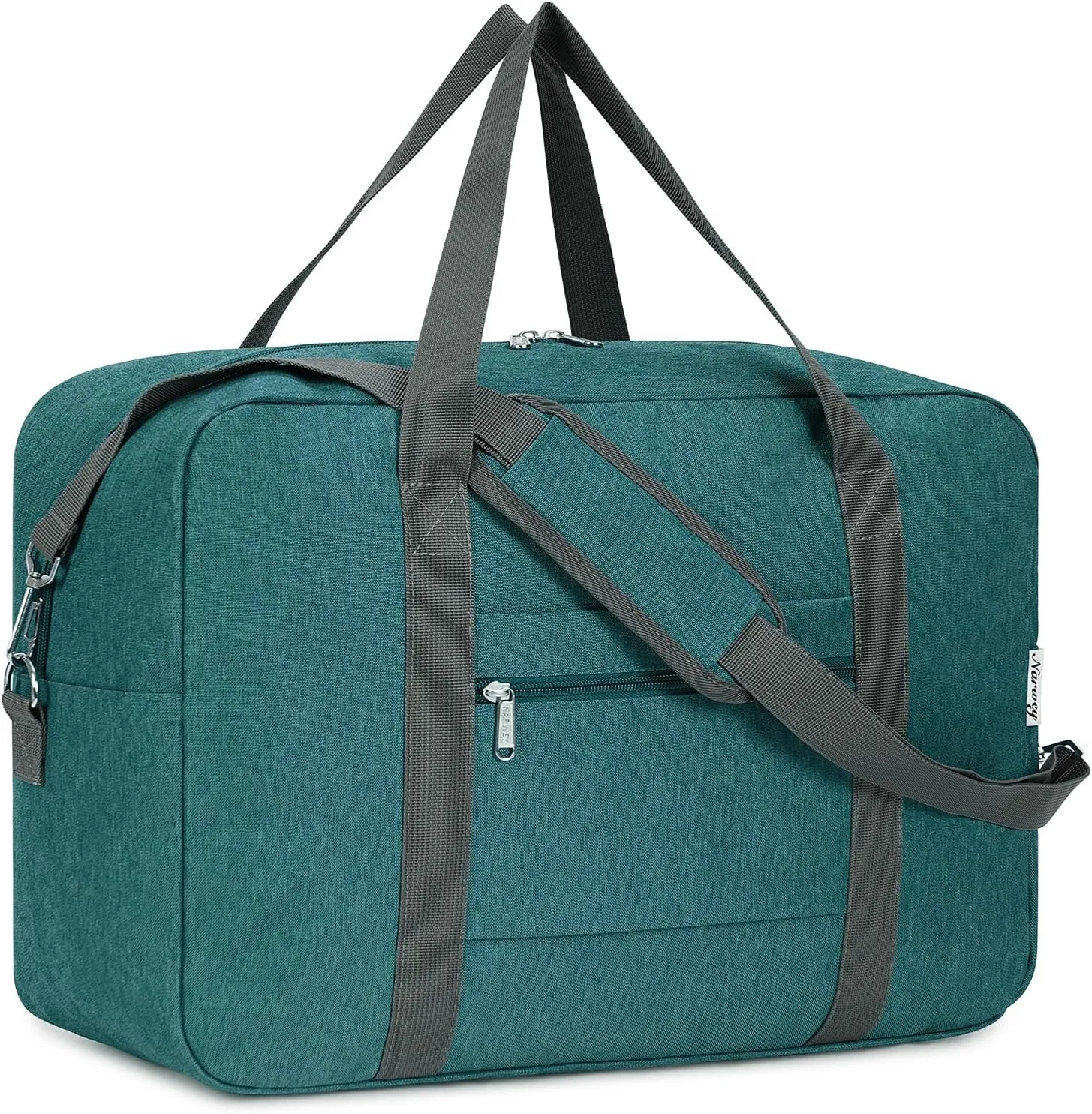 For Spirit Airlines Personal Item Bag 18x14x8 Foldable Travel Duffel Bag Tote Duffle Carry on Luggage for Women and Men 30L (Teal)