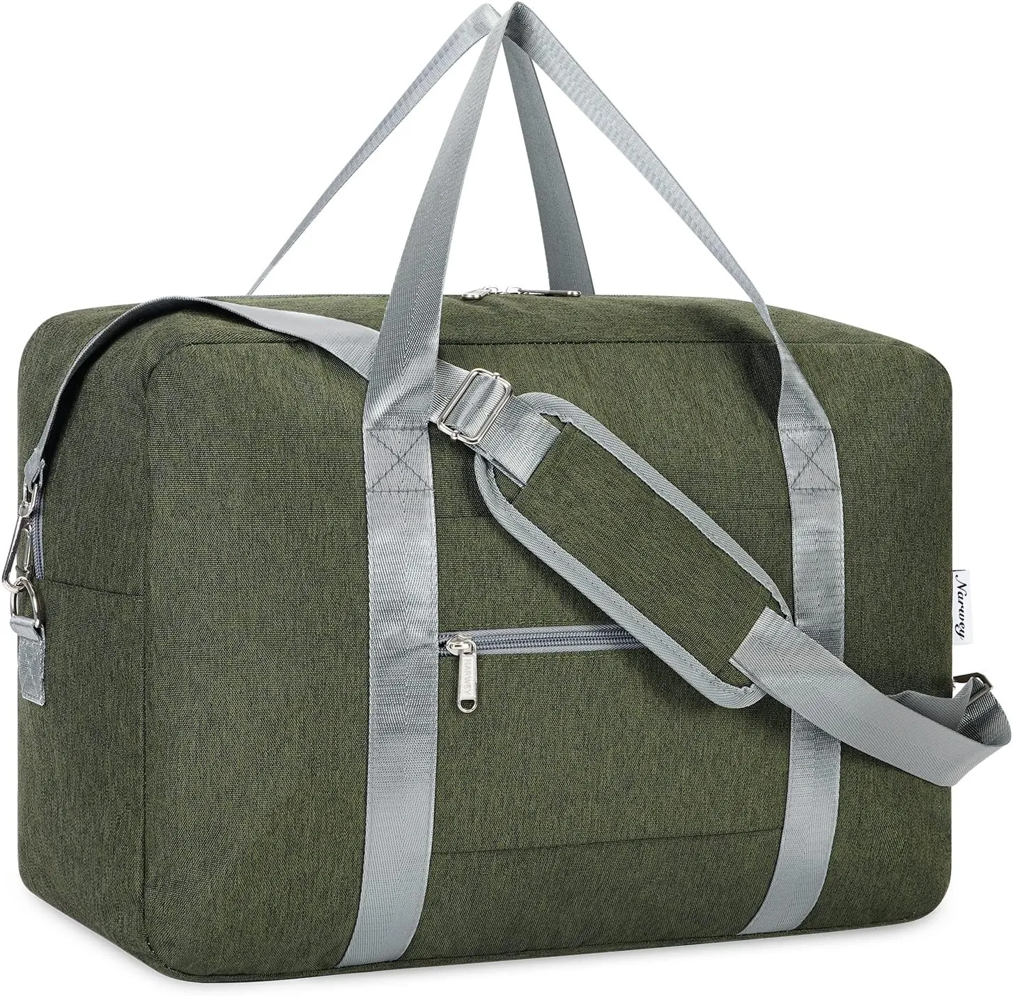 For Spirit Airlines Personal Item Bag 18x14x8 Foldable Travel Duffel Bag Underseat Carry on Luggage for Women and Men 30L (Army Green)