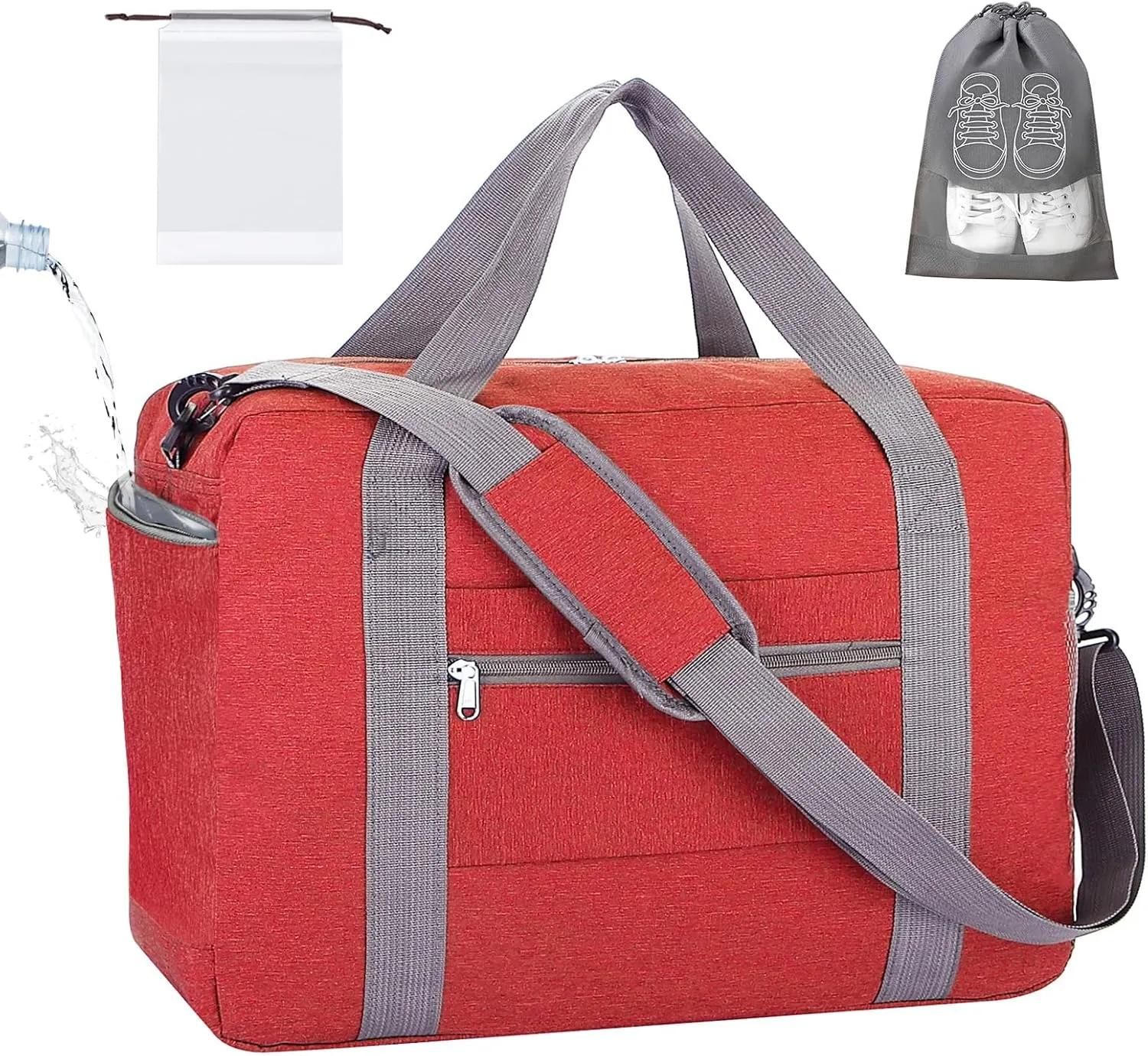 For Spirit Airlines Personal Item Bag 18x14x8 with Wet Pocket Foldable Travel Duffel Bag Underseat Carry on for Men & Women