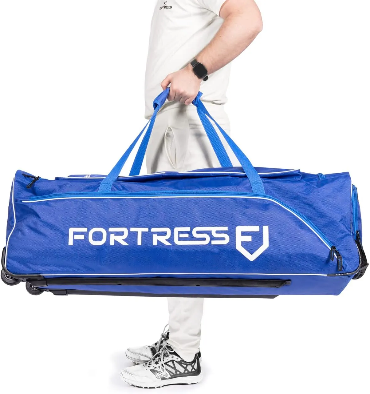 FORTRESS Original Wheelie Cricket Bag - Heavy duty wheels | Maximum Strength & Durability