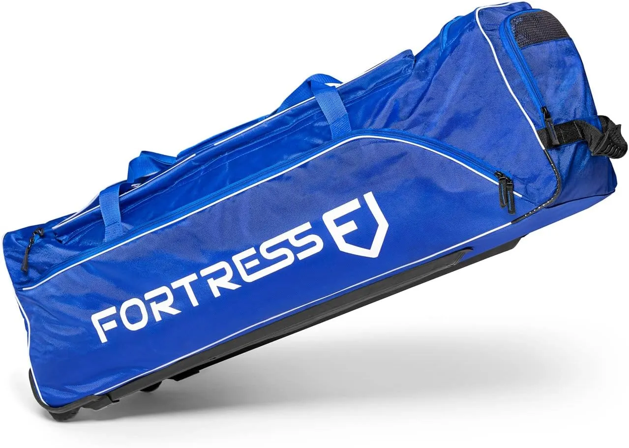 FORTRESS Original Wheelie Cricket Bag - Heavy duty wheels | Maximum Strength & Durability