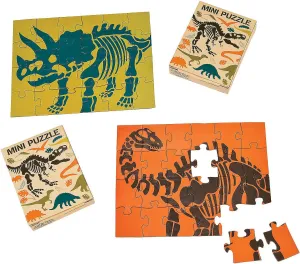 Fun Express Dino Dig Puzzles - Toys - VBS Vacation Bible School Supplies/Decor - 12 Pieces