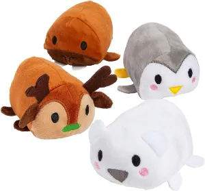Fun Express Mini Roly Poly Nordic Noel Stuffed Animals- Toys - 12 Pieces