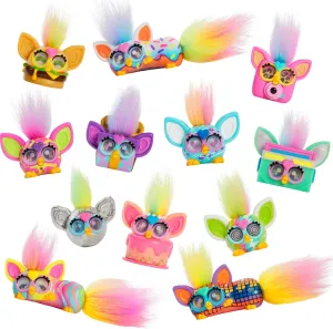 Furby Minis 12 Pack of Tiny Toy Figures, 1 Inch Collectibles, Series 1, Party & Play Food Themes, Ages 5  (Amazon Exclusive)