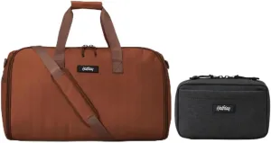 Garment Duffel Bag 45L, Terracotta and Sidekick Tech Organizer Kit, Shadow