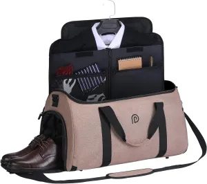 Garment Duffle Bag for Travel .Travel Foldable Clothing Bag.Foldable Garment Bag For Travel with Shoulder Strap Shoe Compartment Laundry Bag