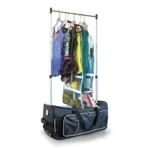 Gently Used - Travolution 23in Wheeled Duffel Bag With Garment Rack, 2 Color Options