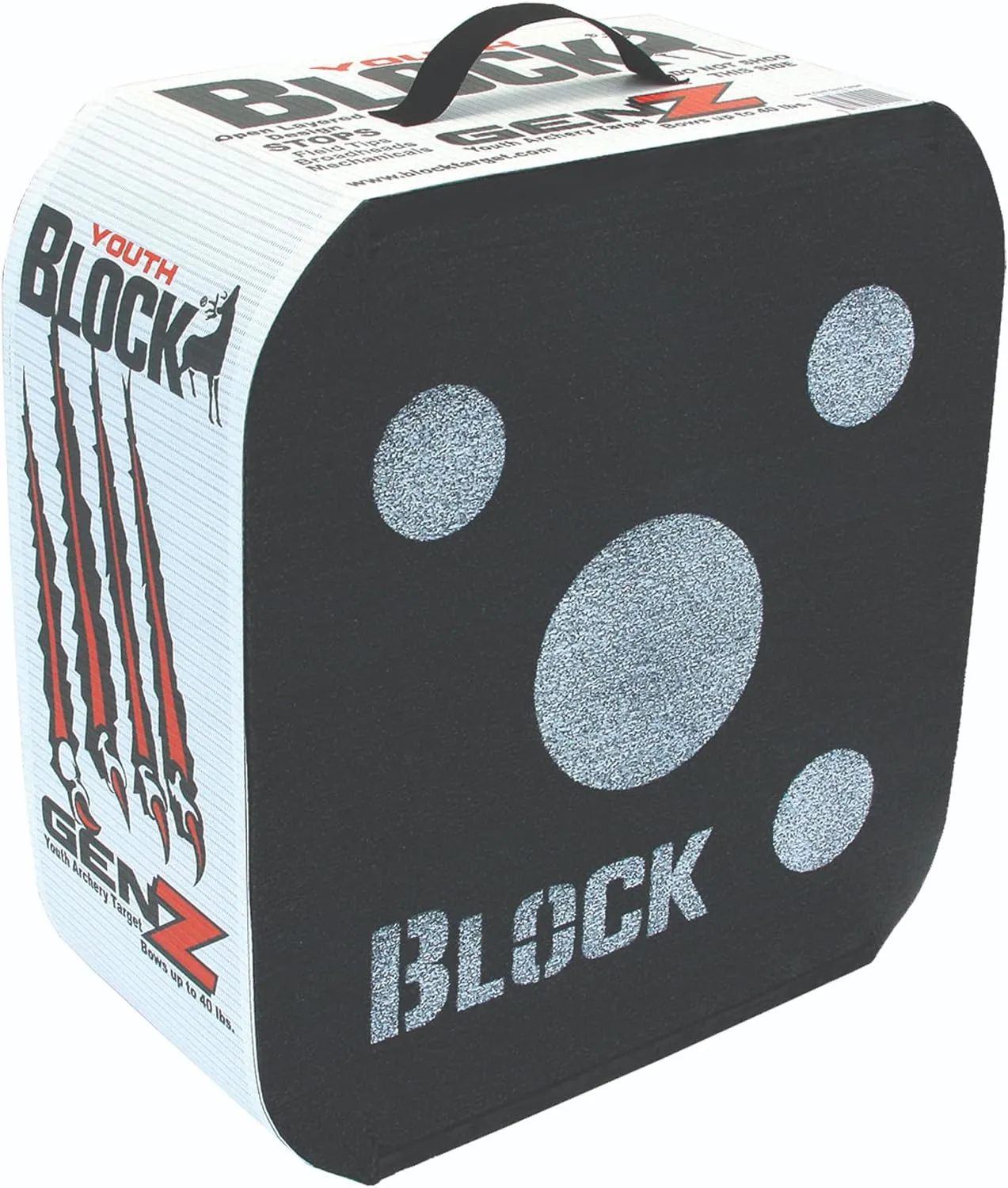 GenZ Youth Open Archery Arrow Target - Patented Open Layer Design, Easy Arrow Removal, Great Visibility, Lightweight, Easy to Transport, Two