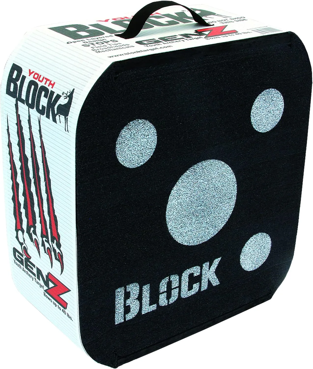 GenZ Youth Open Archery Arrow Target - Patented Open Layer Design, Easy Arrow Removal, Great Visibility, Lightweight, Easy to Transport, Two