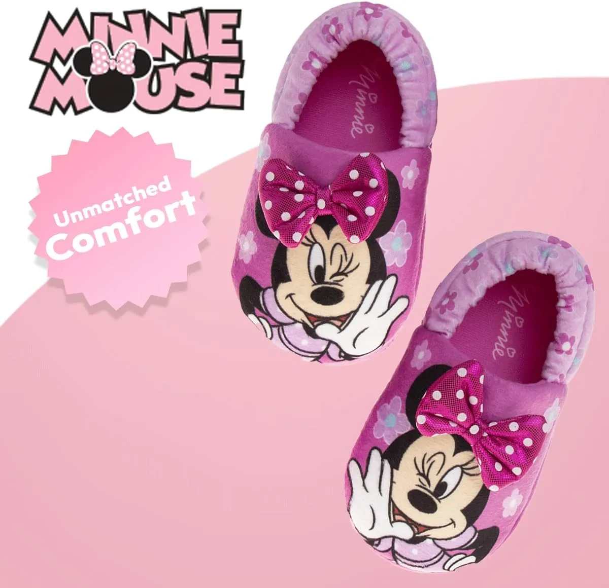 Girl's Slippers Indoor House Shoes Warm Plush Slip Ons (Toddler-Little Kid)