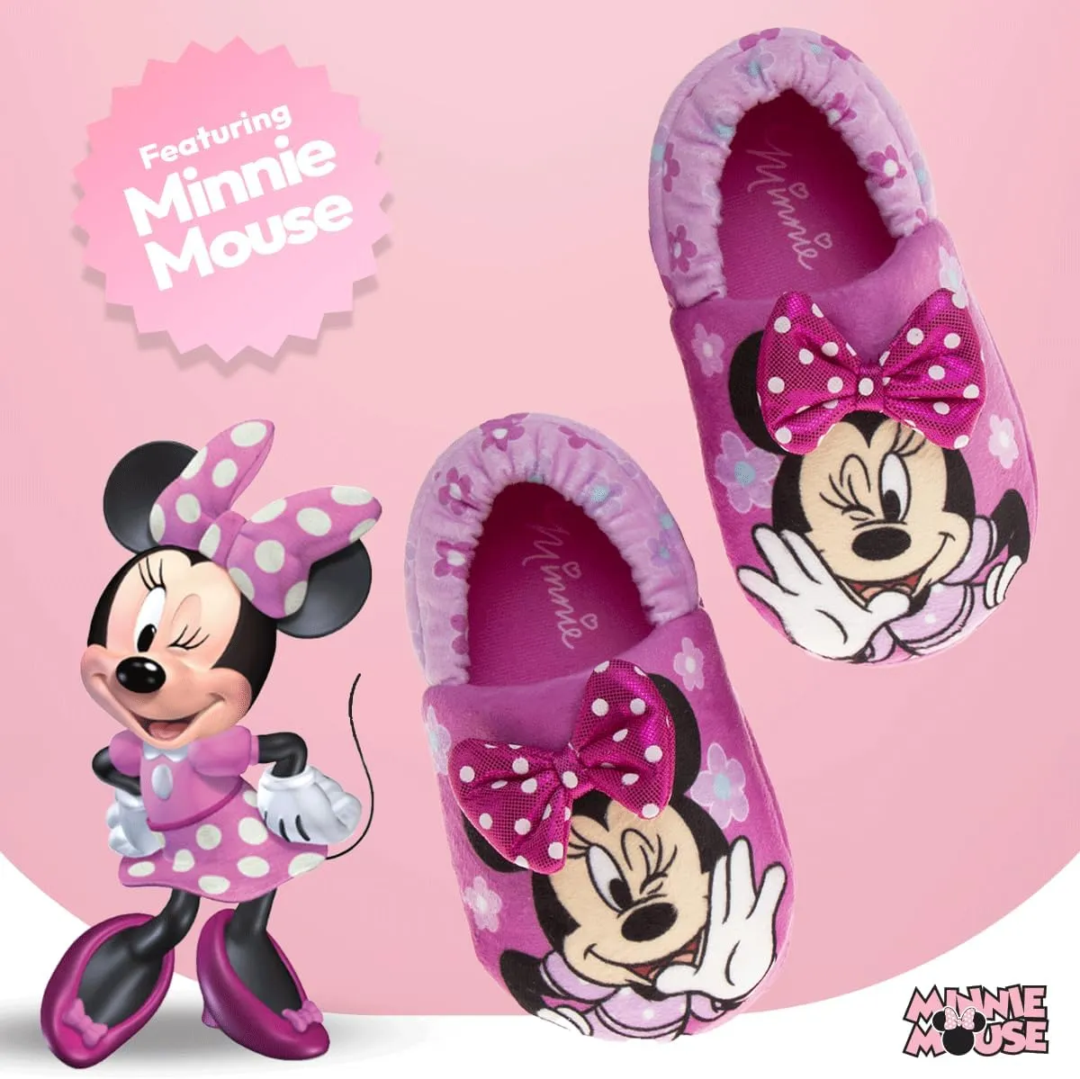 Girl's Slippers Indoor House Shoes Warm Plush Slip Ons (Toddler-Little Kid)