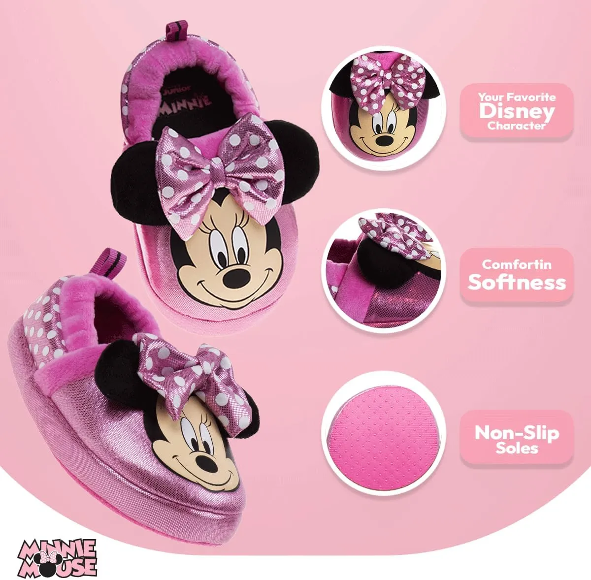 Girl's Slippers Indoor House Shoes Warm Plush Slip Ons (Toddler-Little Kid)