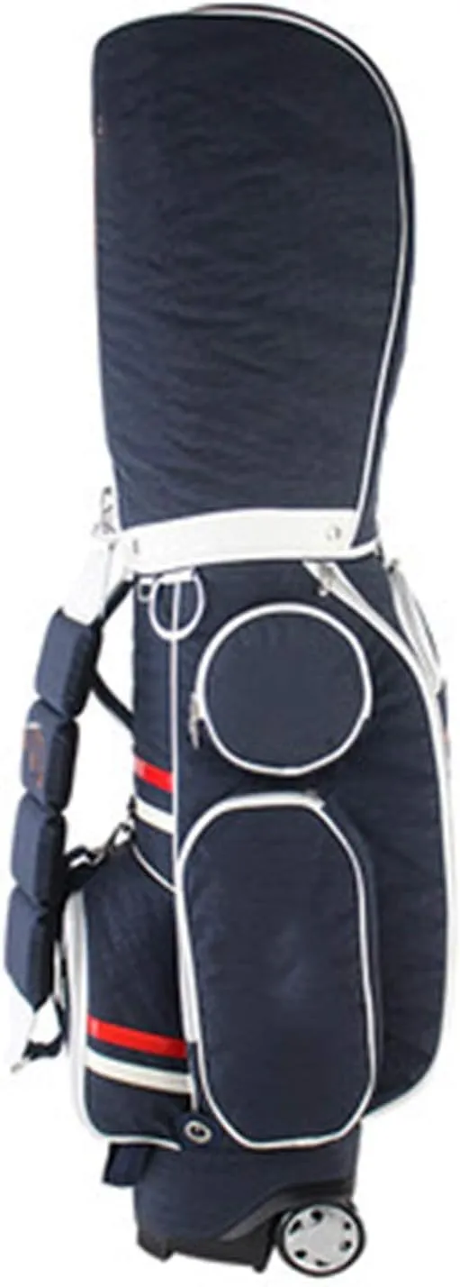 Golf Stand Bag Golf Trolley Ball Nylon Bag Tug Wheeled Bag Putt Carry Bag