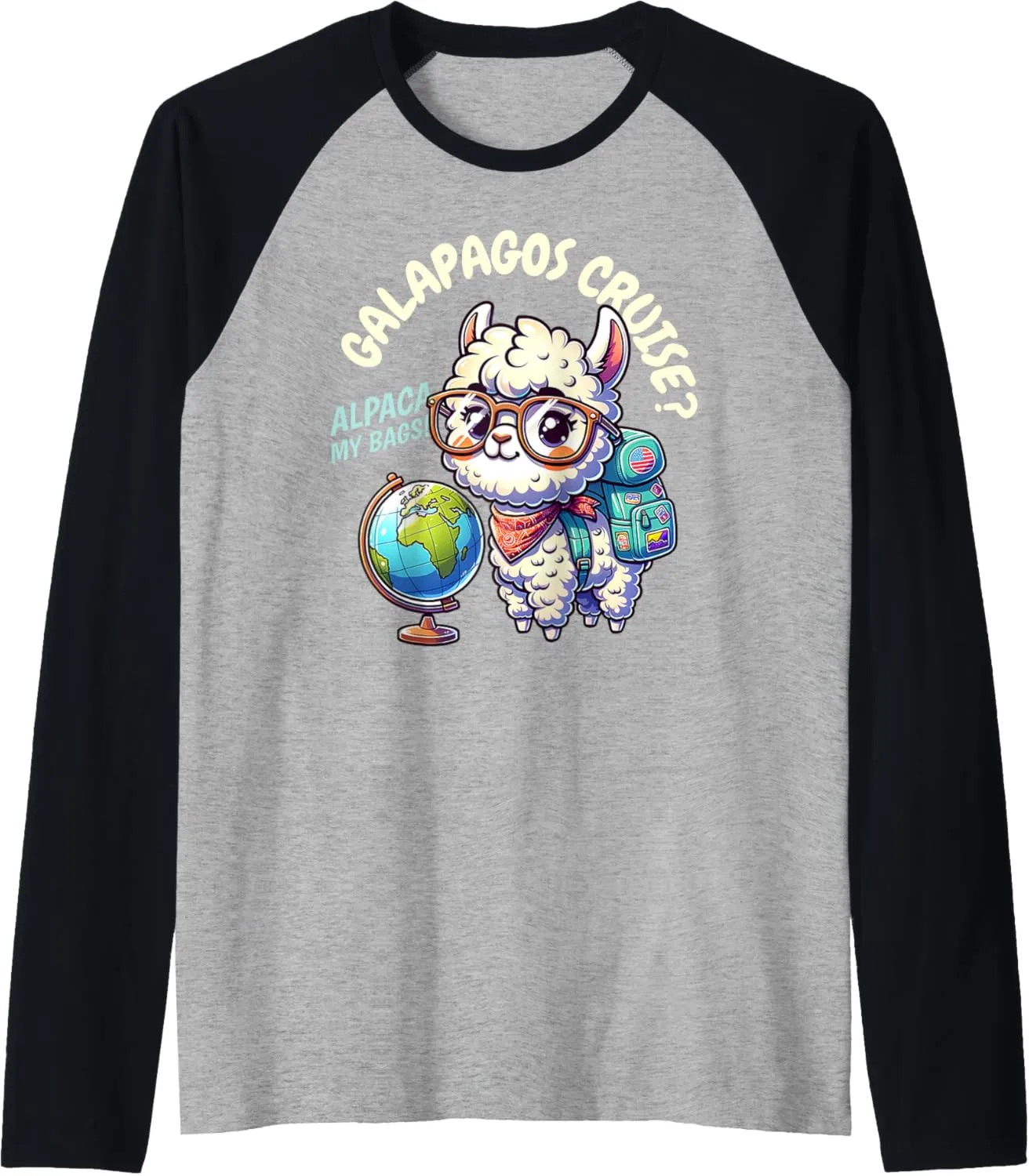 Group Galapagos Islands Cruise Ship Trip Ecuador Raglan Baseball Tee