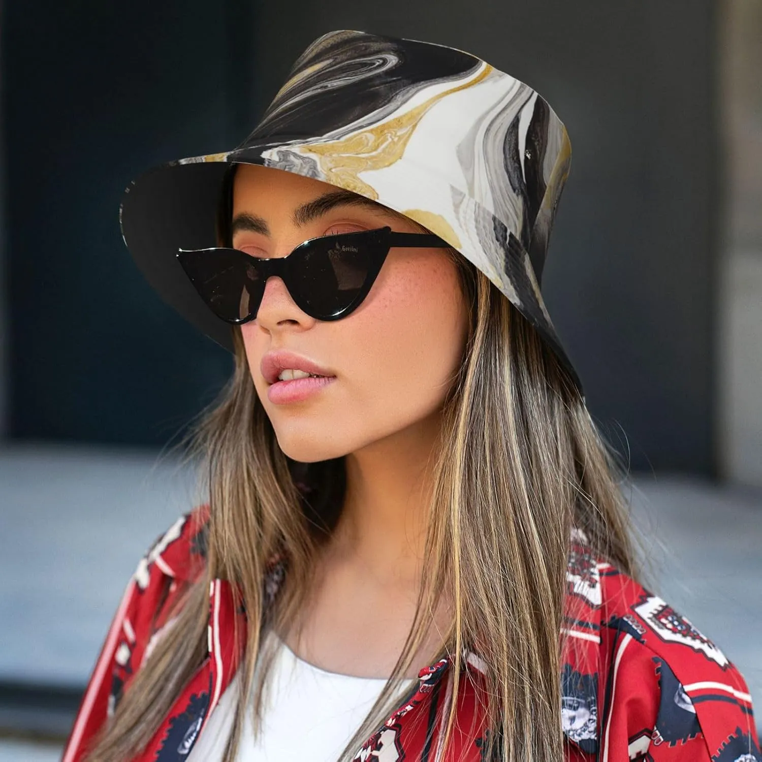 Gudetama Cute Bucket Hat for Women and Men Packable Travel Summer Sun Beach Golf Fishing Cap - Fashion Outdoor Boonie Hat