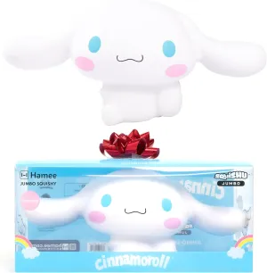 Hamee Sanrio Hello Kitty and Friends Cinnamoroll Jumbo Squishy Toy Slow Rising Cute SquiSHU Sweet Cotton Candy Scented Birthday Gift Bags, Party Favors, Gift Basket Filler, Stress Relief